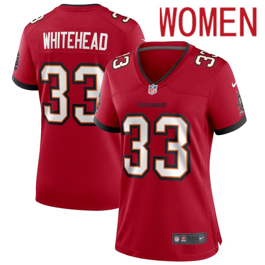 Women Tampa Bay Buccaneers 33 Jordan Whitehead Nike Red Player Game NFL Jersey